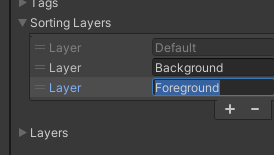 New Sorting Layers